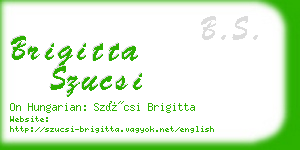 brigitta szucsi business card